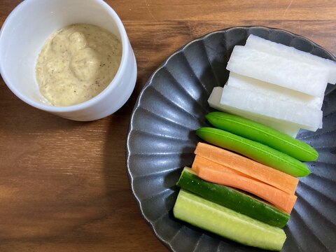 野菜スティック✳︎ごま味噌マヨディップ